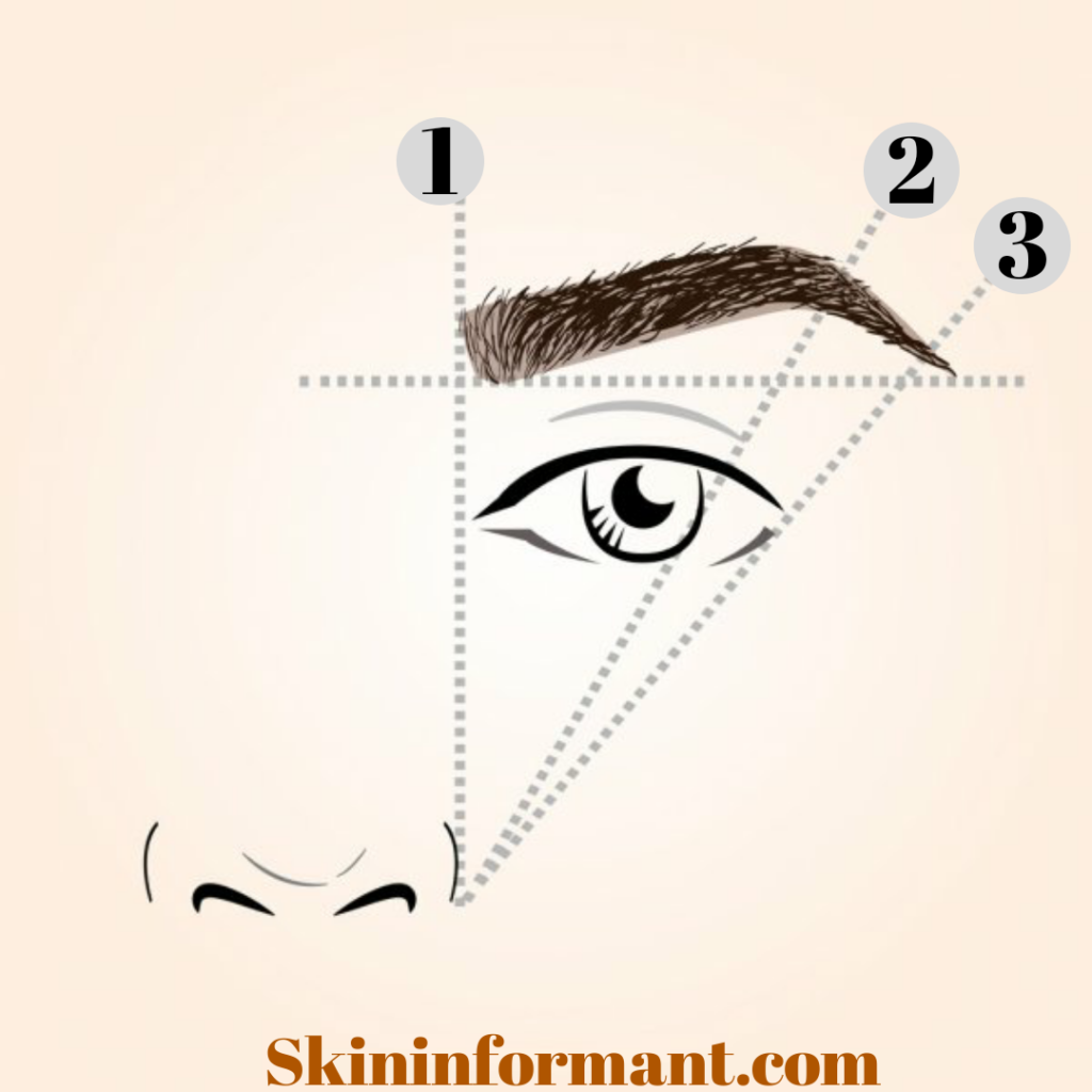 Brow mapping guide for brow shaping and grooming
